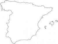 Blank map Spain