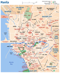 map Manila important monuments