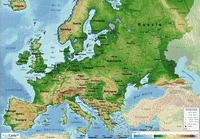 Relief Map of Europe