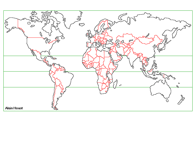 Blank world map to complete