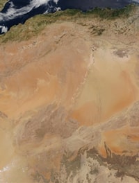 Satellite photo Algeria