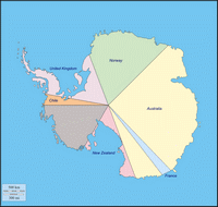 political map Antarctica