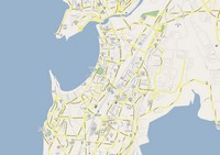 Large map Bombay Mumbai parks lakes information city suburbs