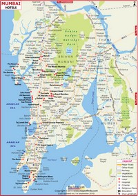map Bombay (Mumbai)