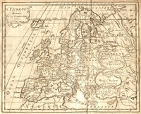 map Europe in the year 1763