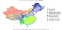 Climate map China
