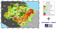 map Amazonia capitals states roads protected areas