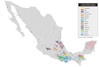 Map indigenous language Mexico