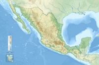 Map Mexico relief altitude