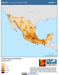 Mexico map population density