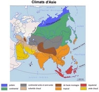 map Russia climate Asia Russia