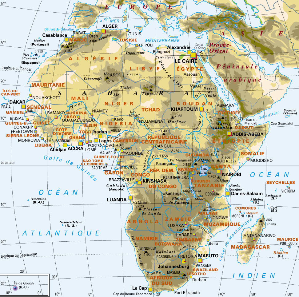 Wwwmappinet Maps Of Continents Africa