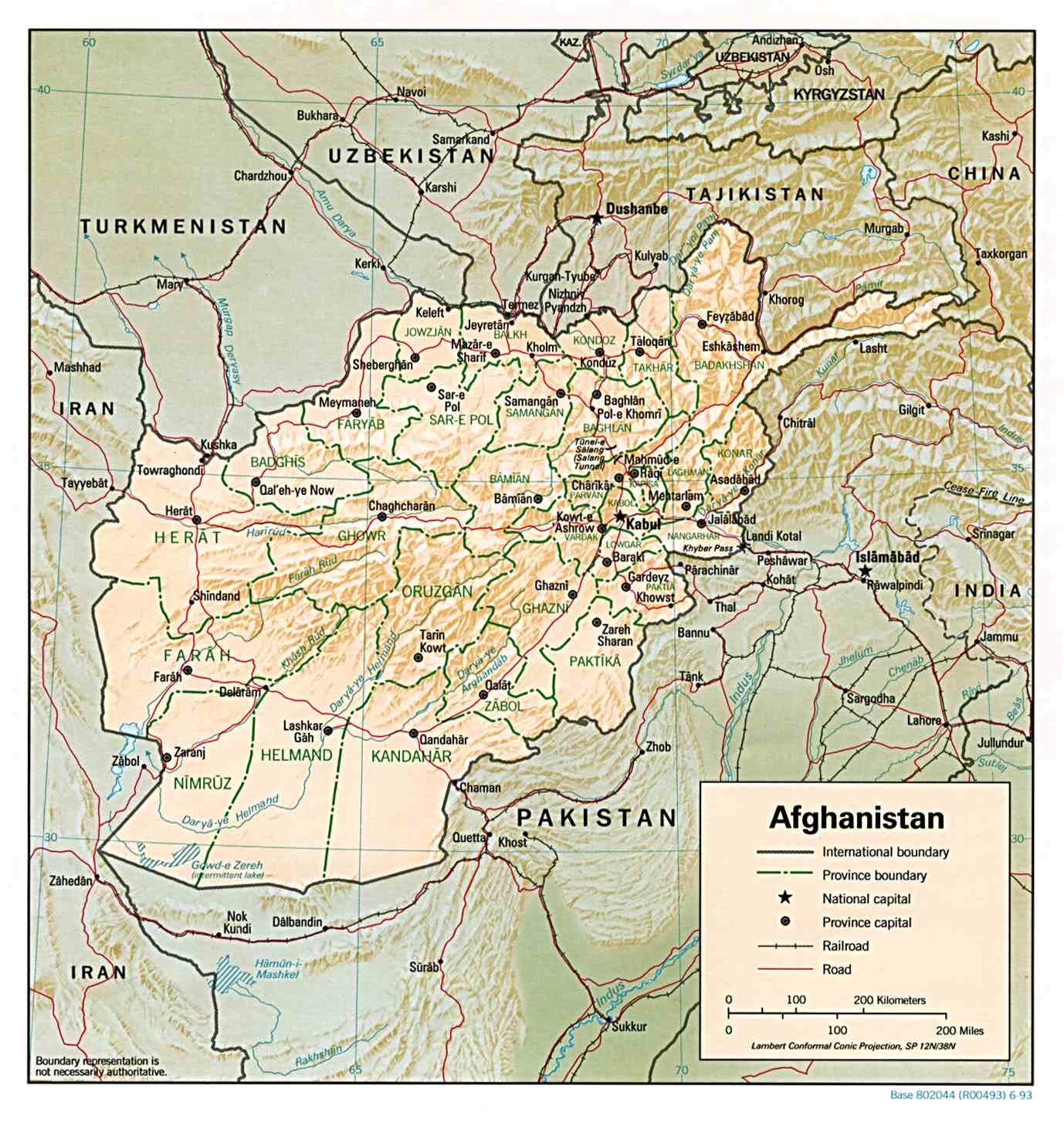 map Afghanistan