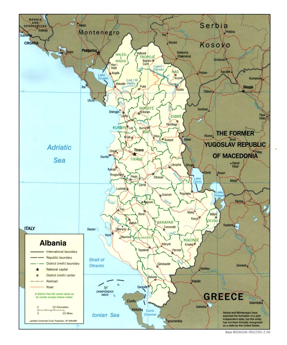 map Albania