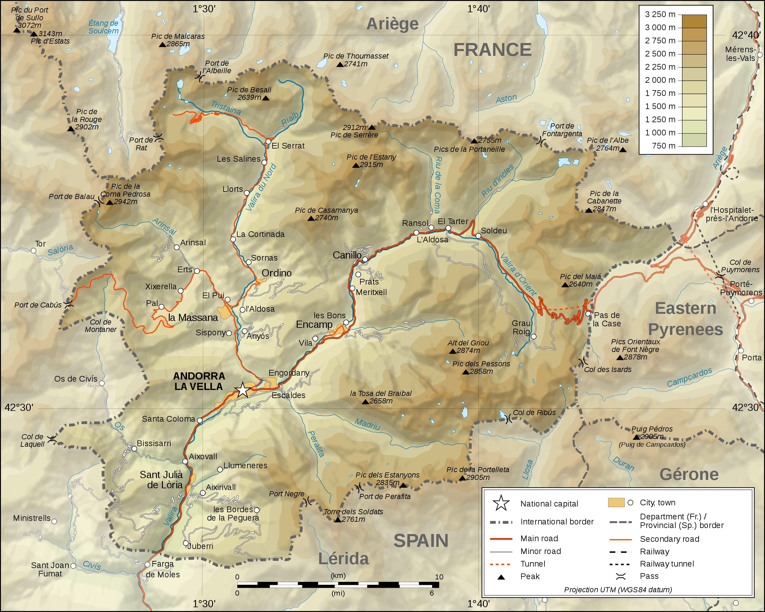 map Andorra