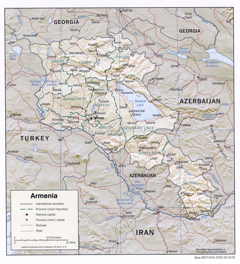 map Armenia