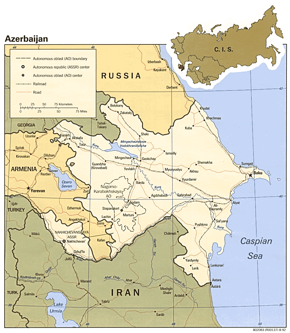 map Azerbaijan