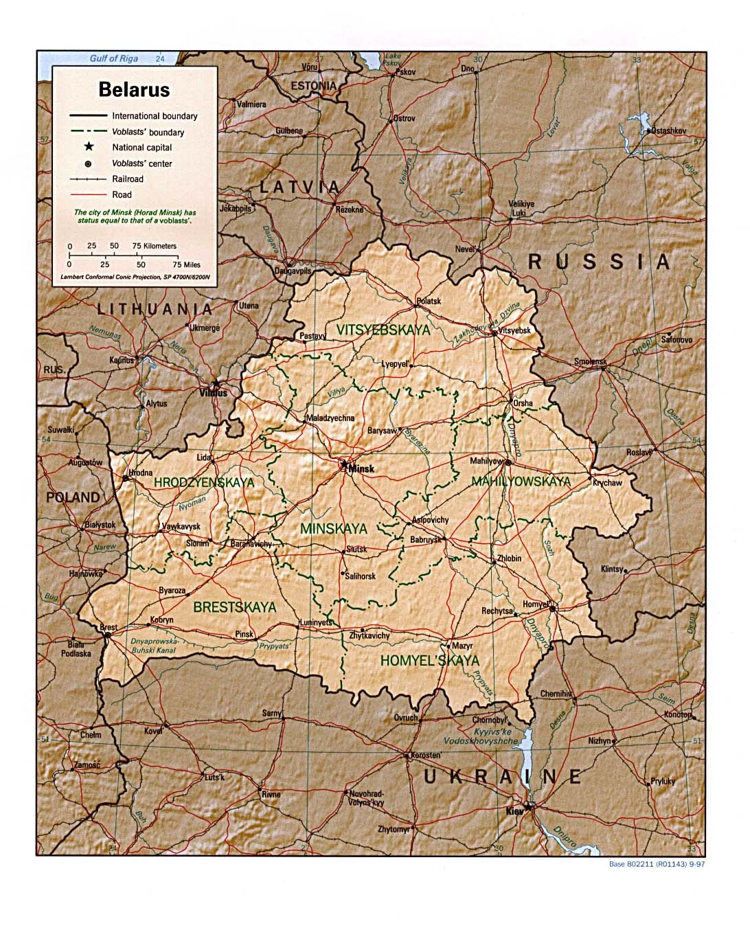 map Belarus
