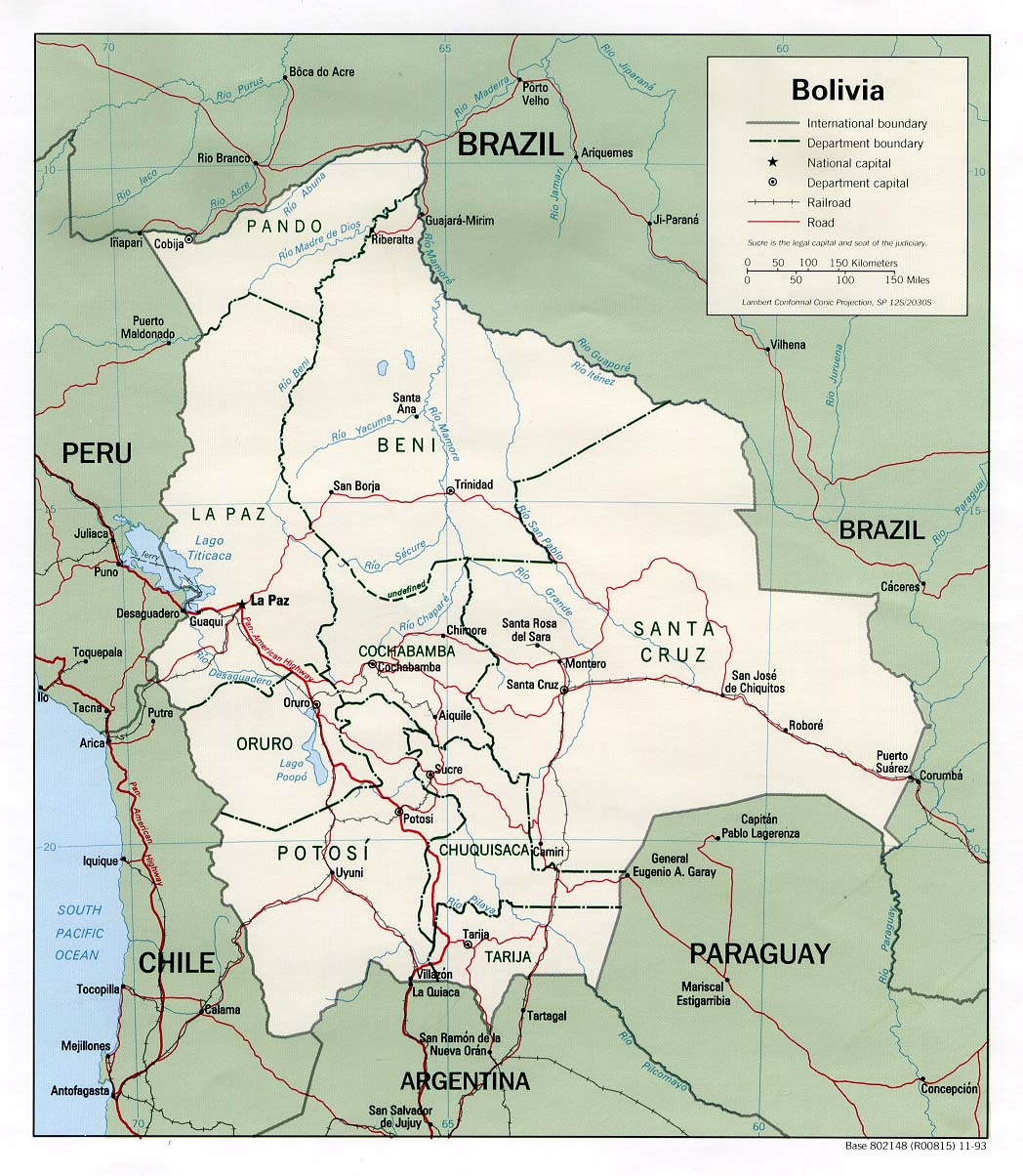 map Bolivia