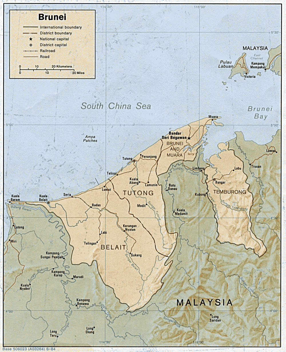 map Brunei