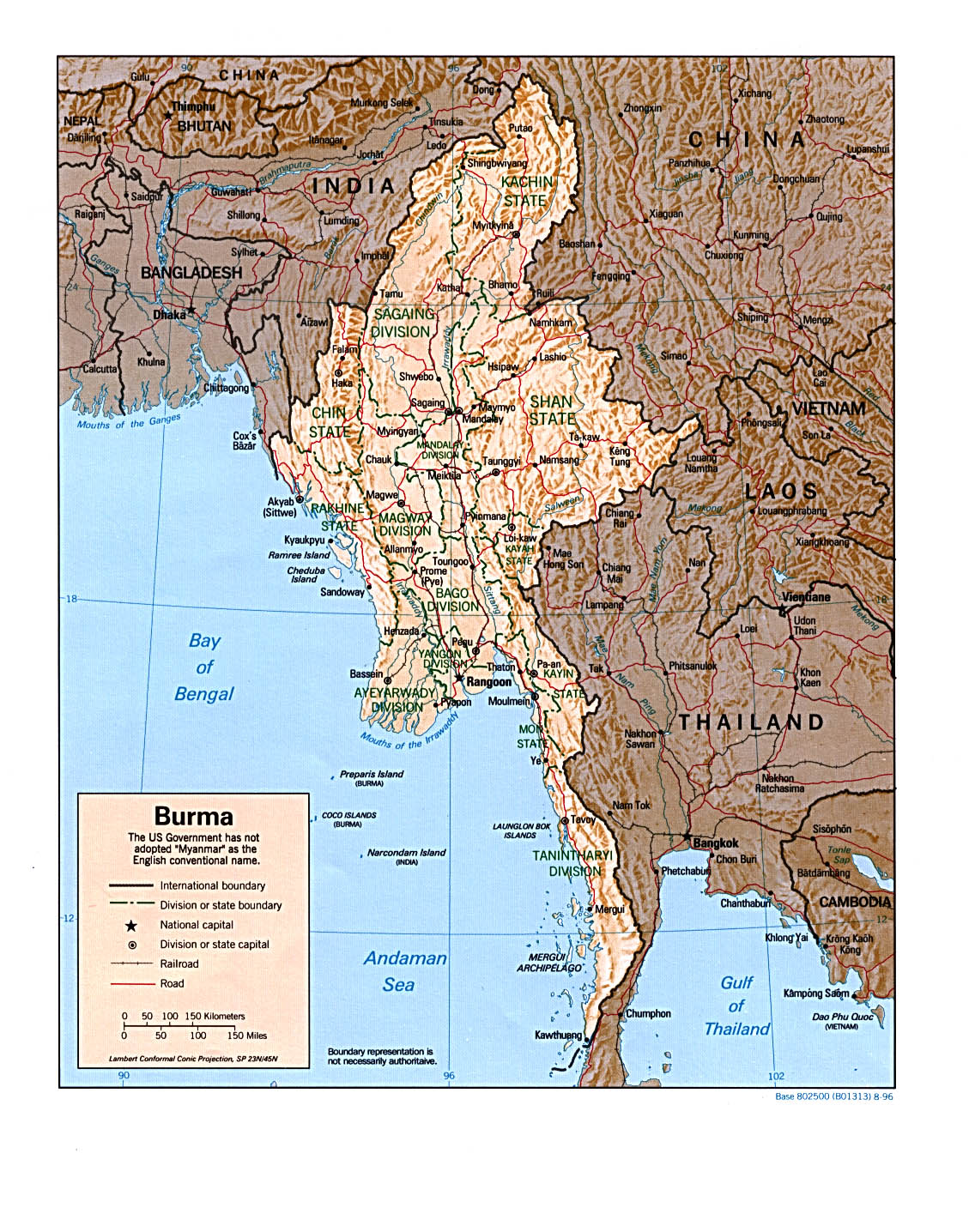map Burma