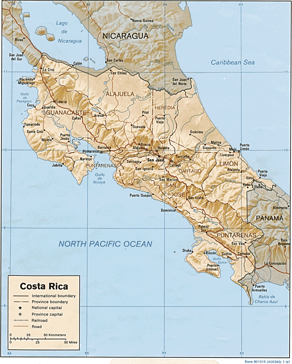 map Costa Rica
