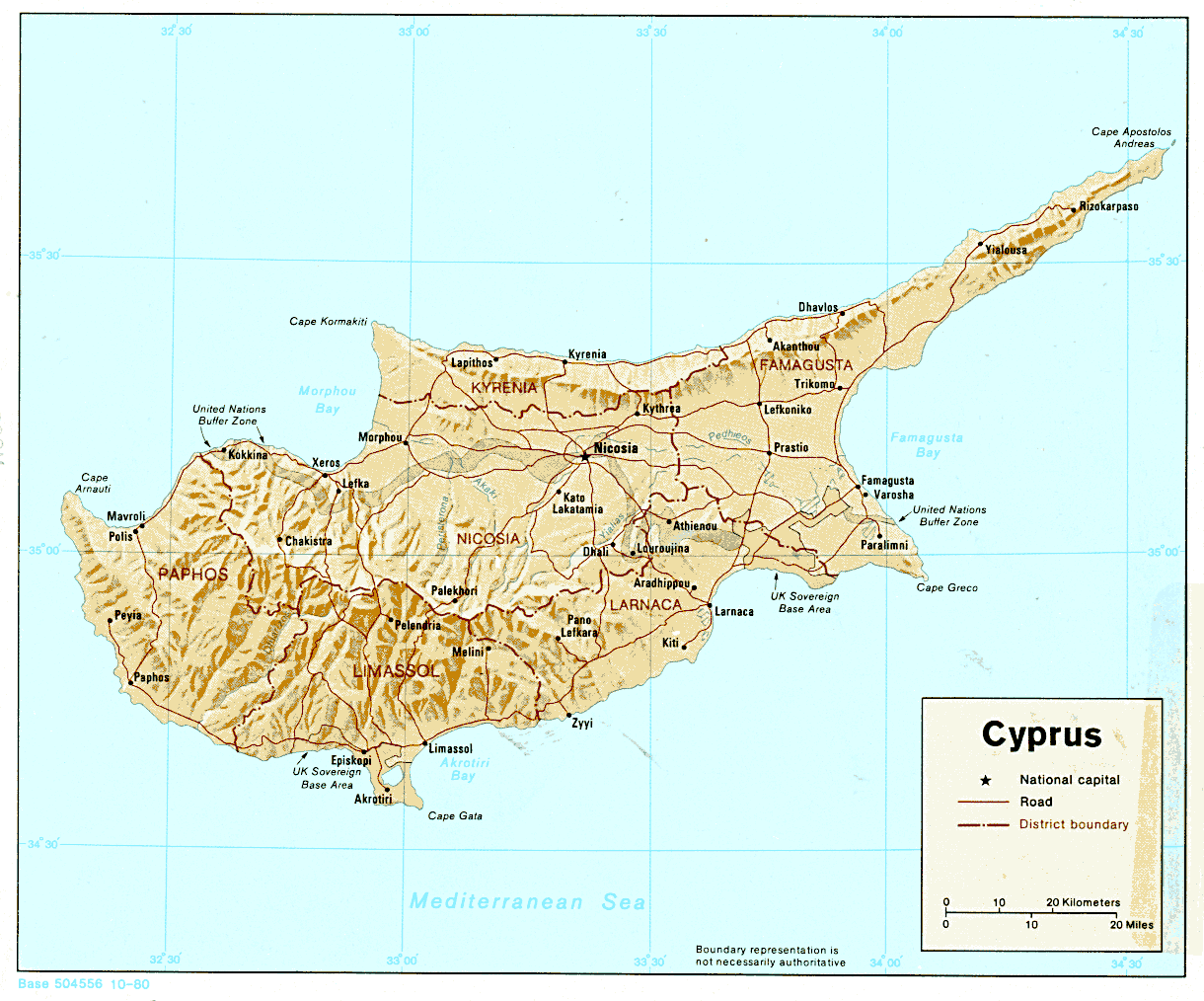 map Cyprus