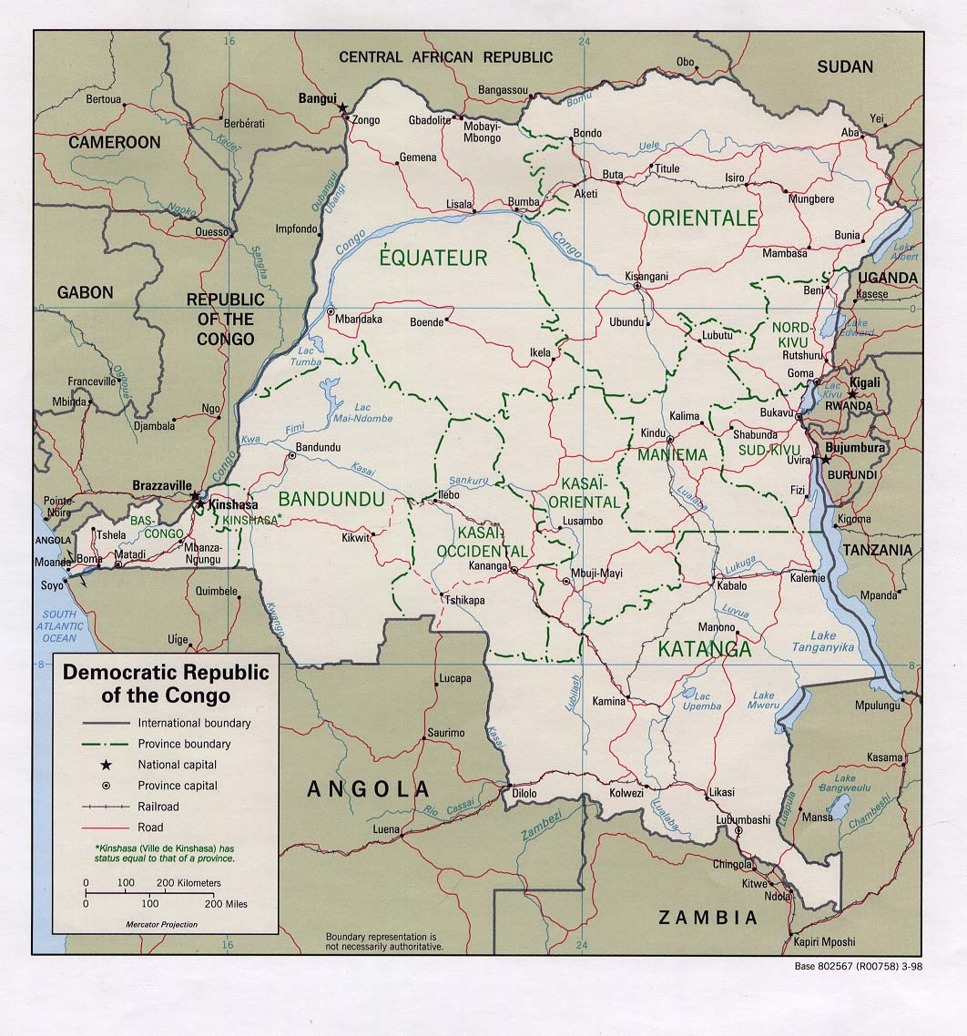 map Democratic Republic of the Congo