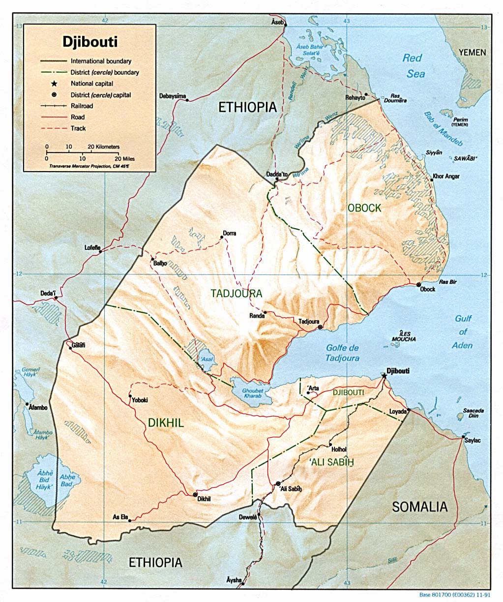 map Djibouti