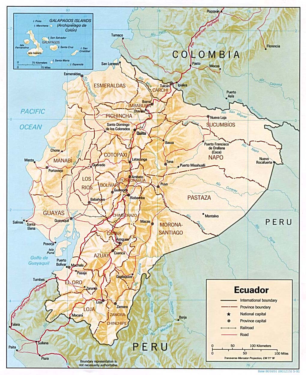 map Ecuador