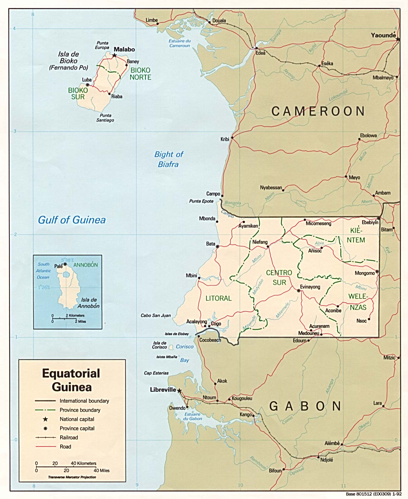 map Equatorial Guinea