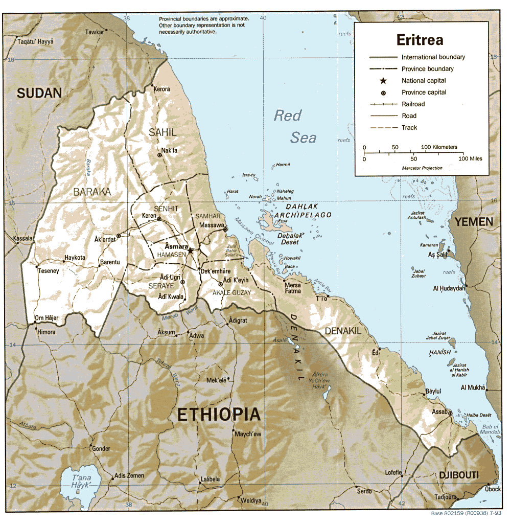 map Eritrea