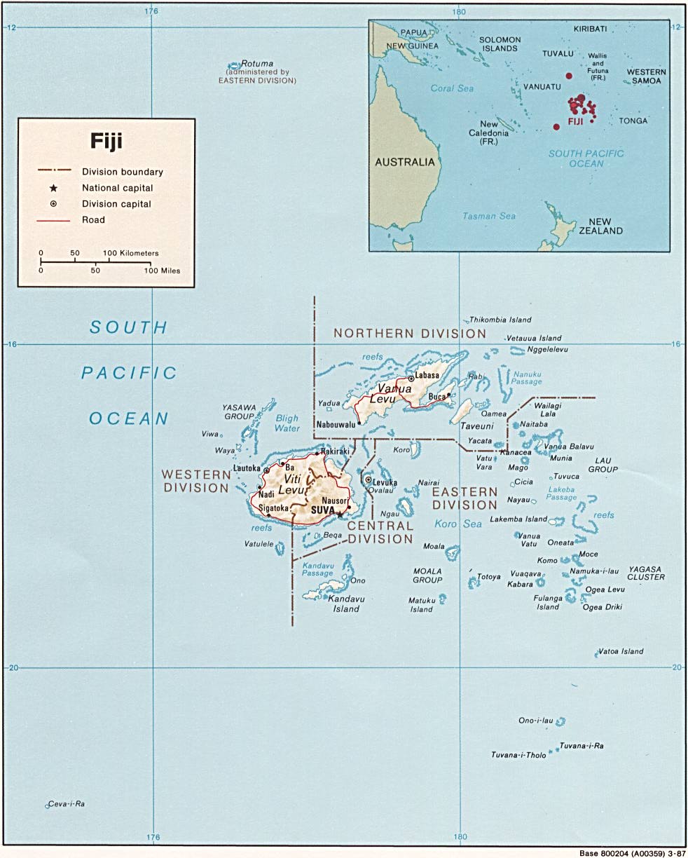 map Fiji