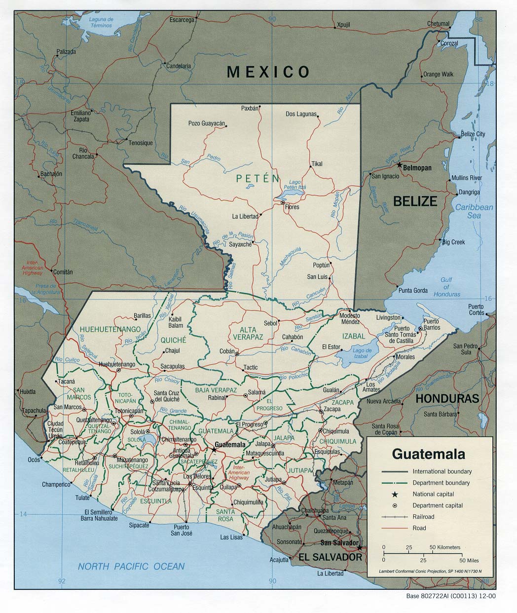 map Guatemala