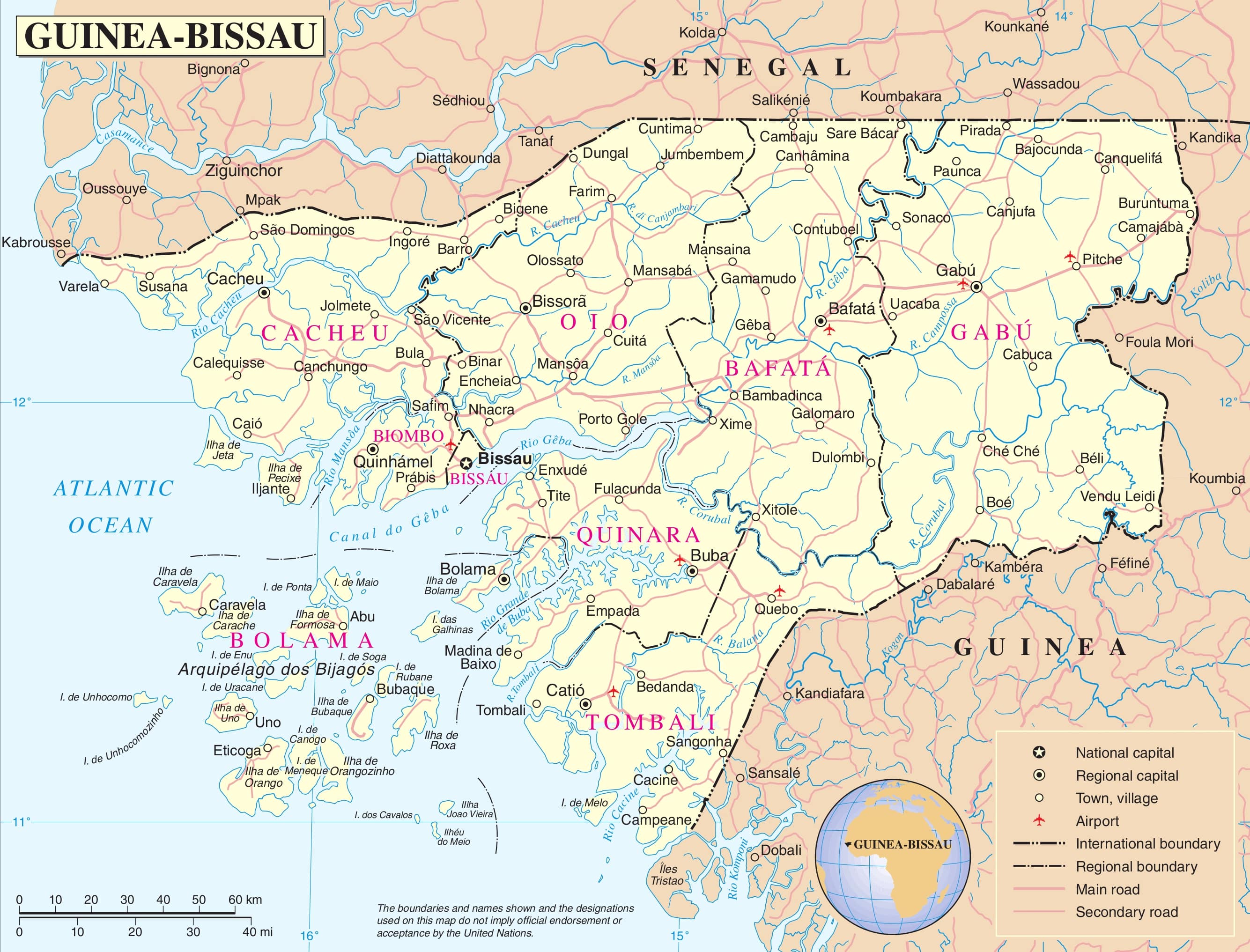 map Guinea-Bissau