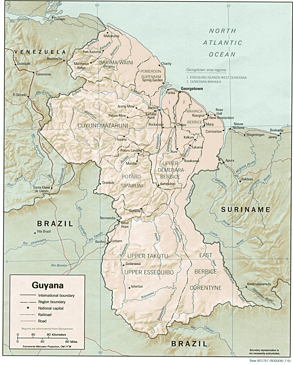 map Guyana