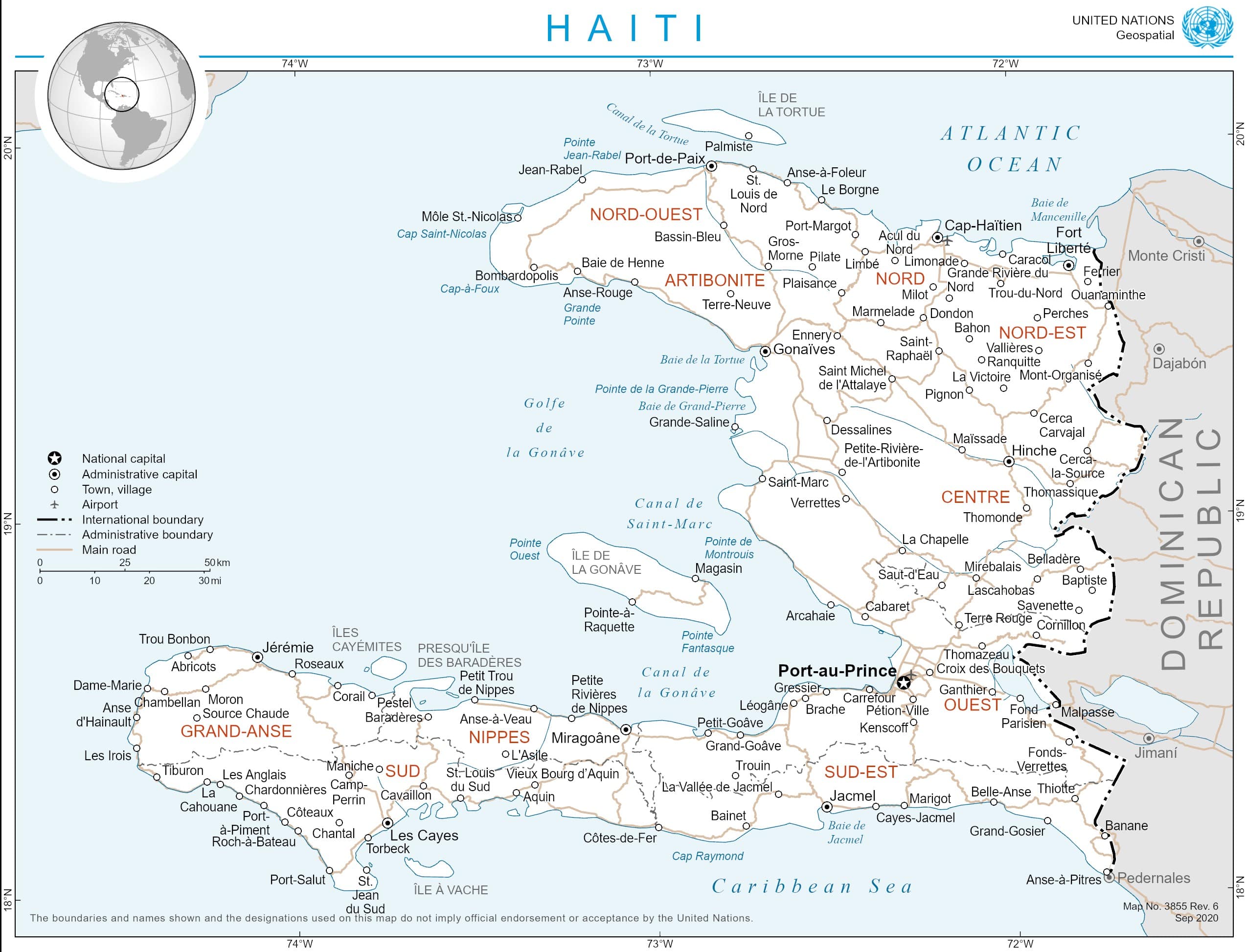 map Haiti