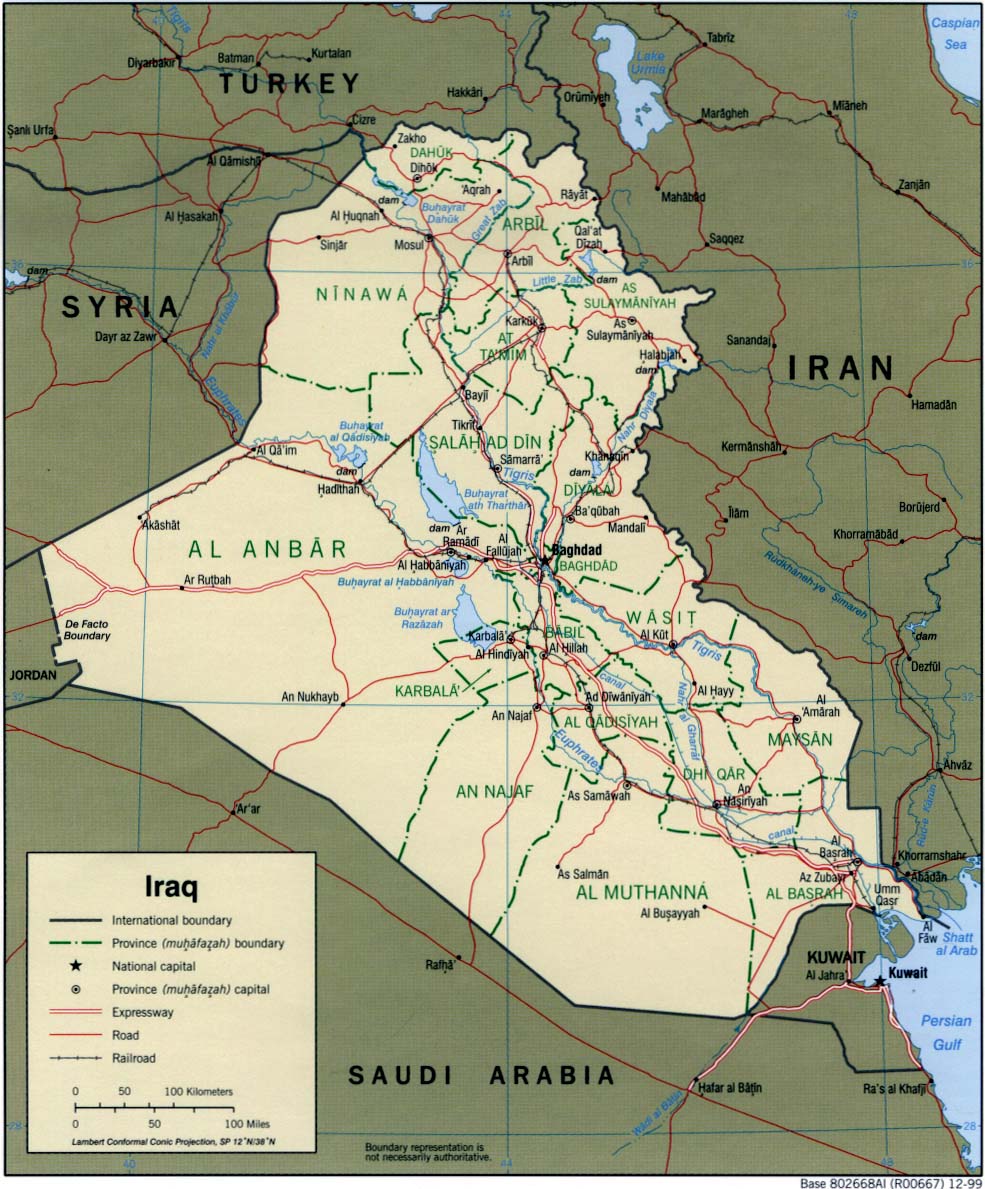 map Iraq