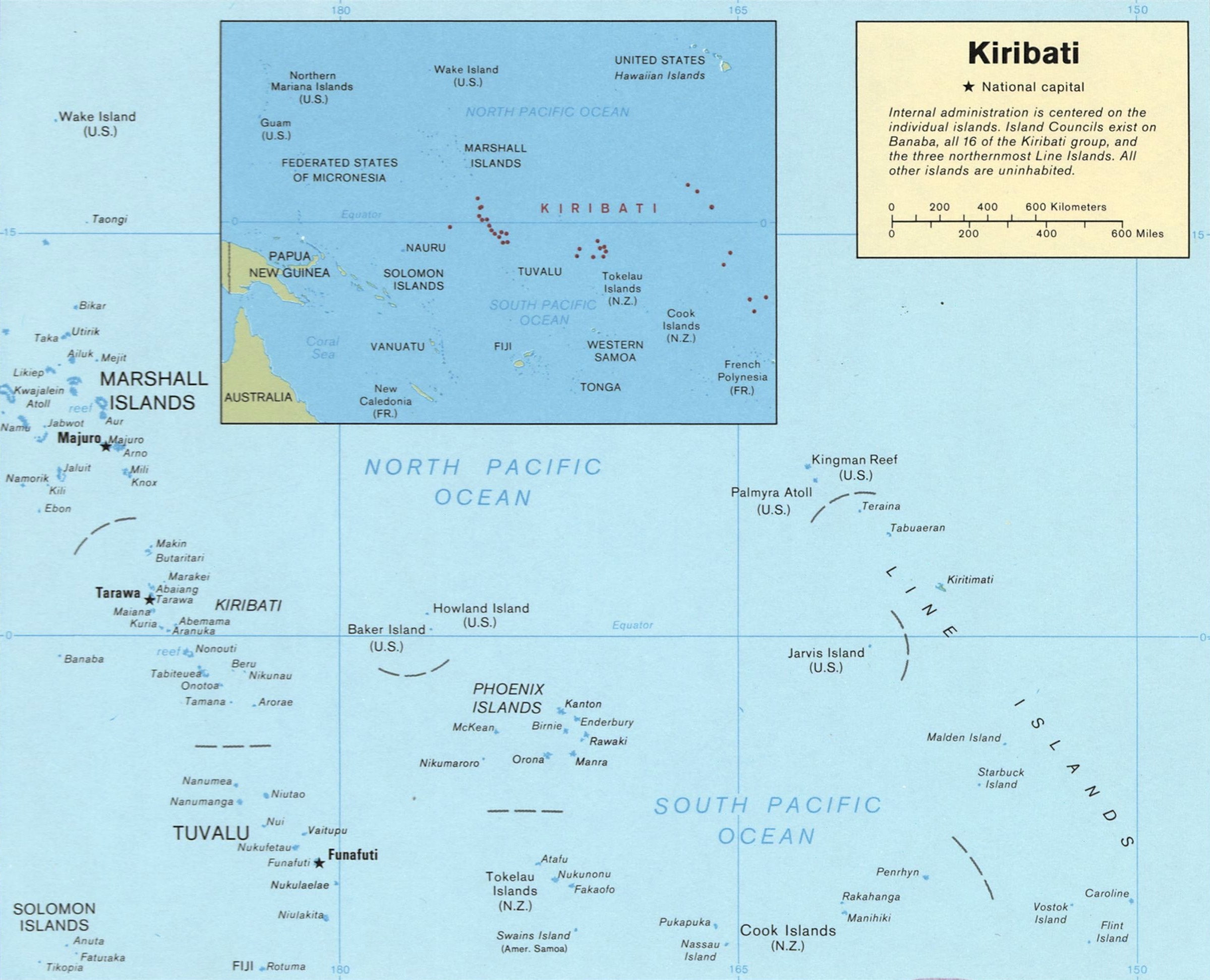Map of Kiribati