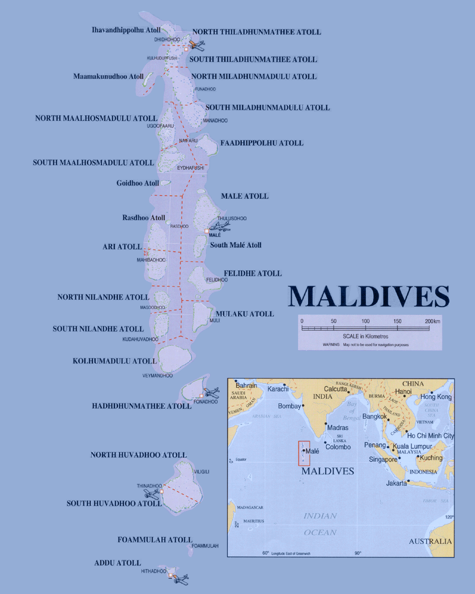 map Maldives