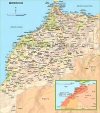 Road map Morocco