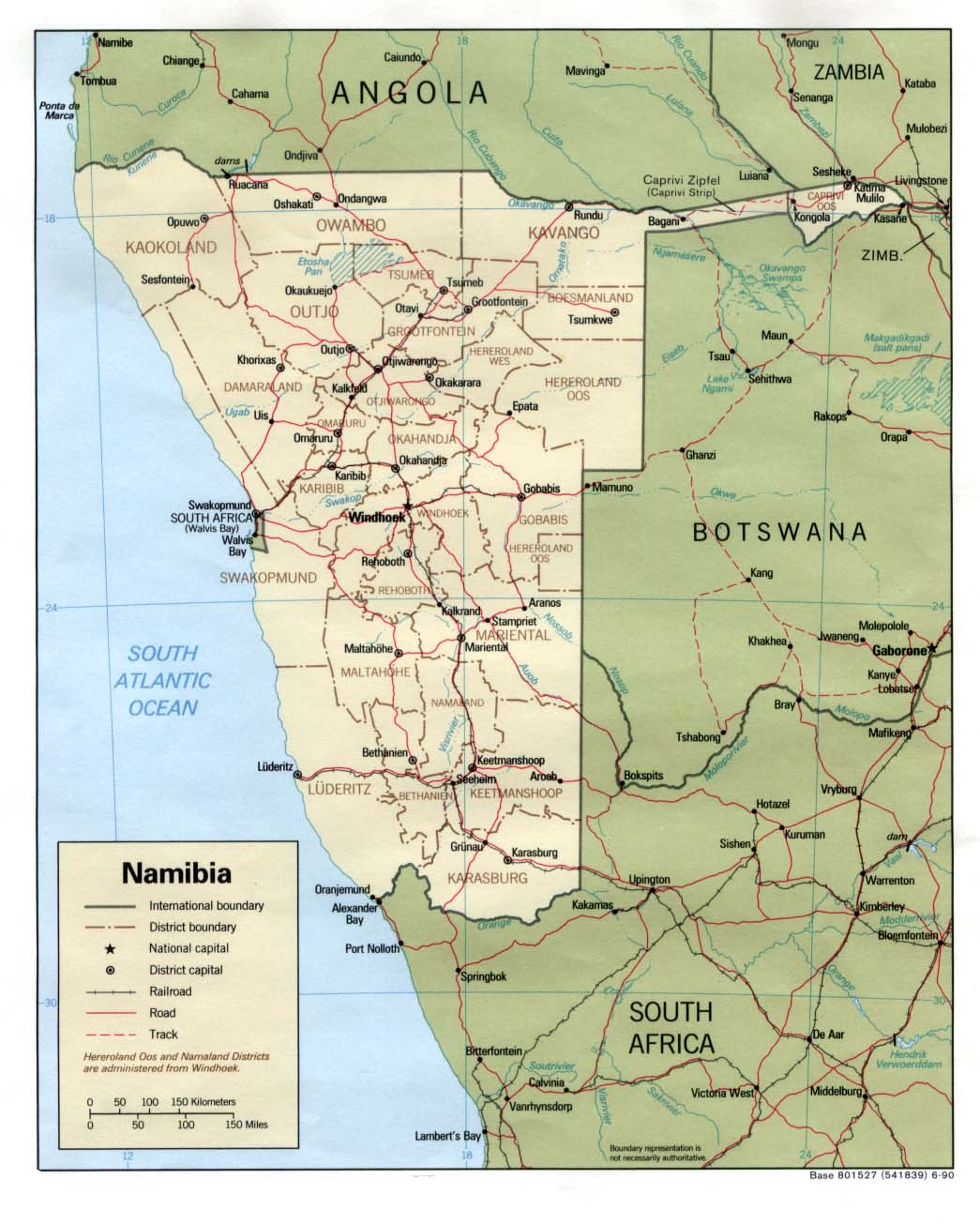map Namibia