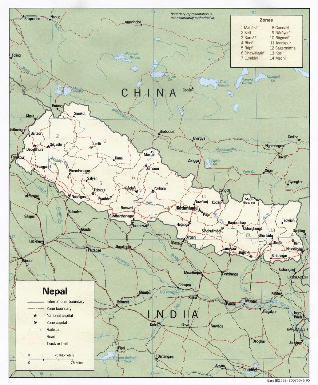 map Nepal