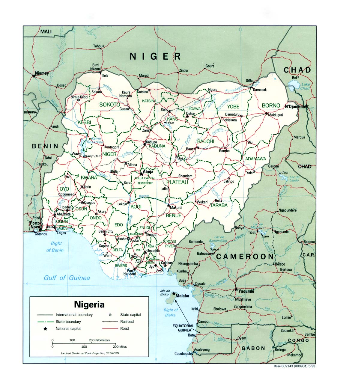 map Nigeria