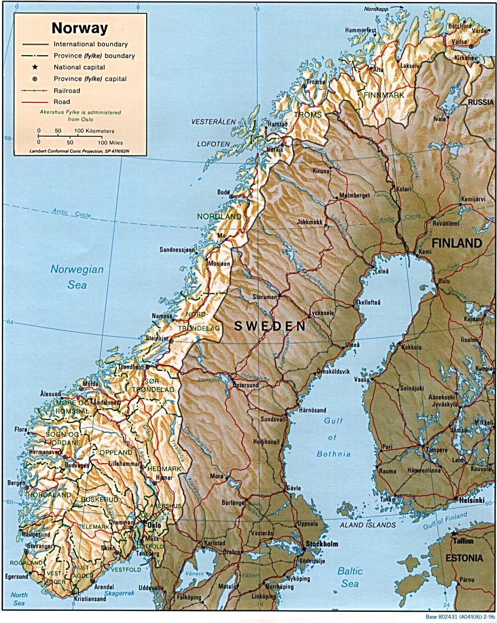 map Norway