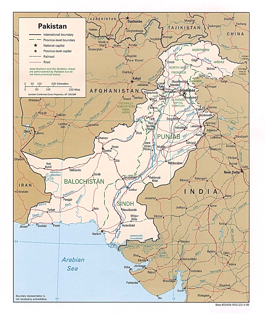 map Pakistan