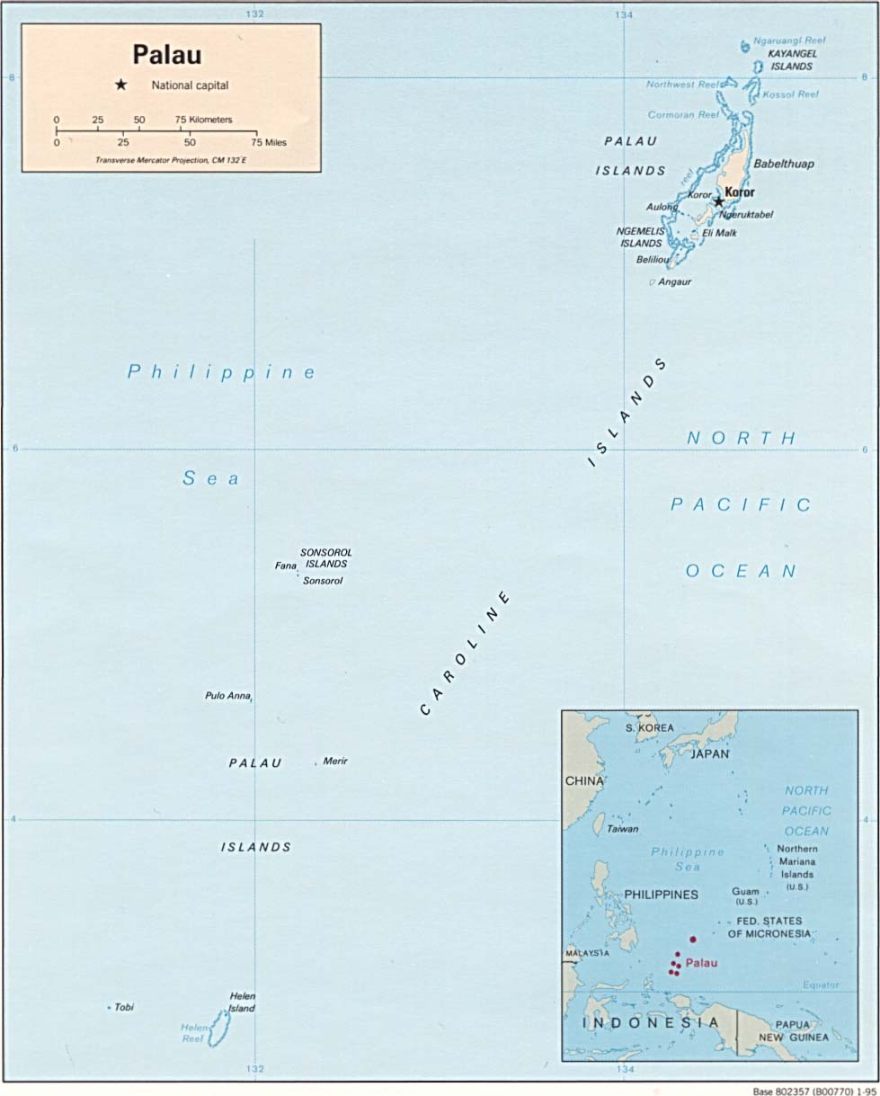 map Palau