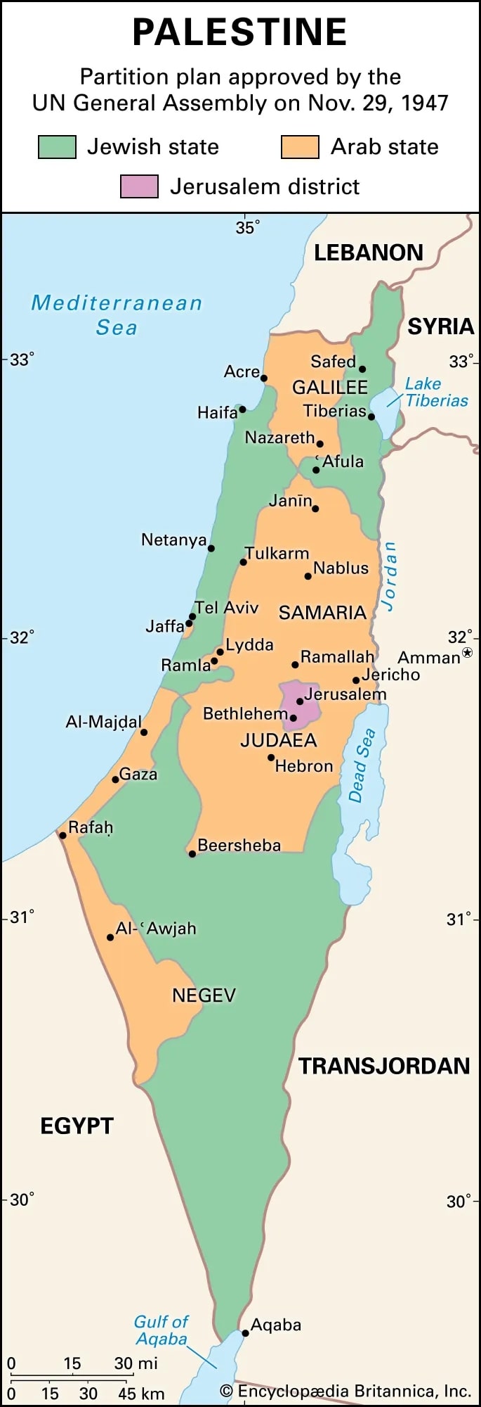 map Palestine