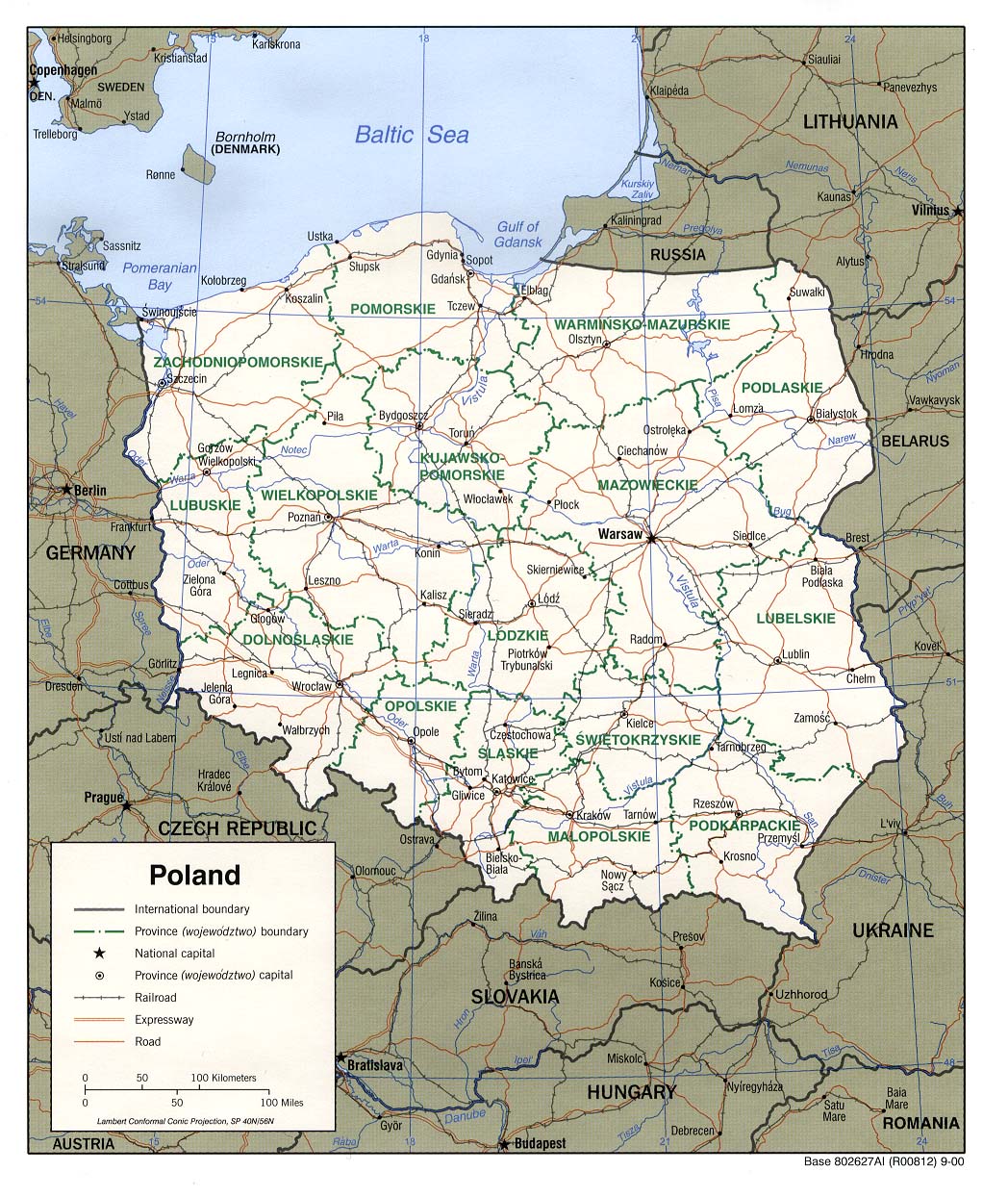 map Poland