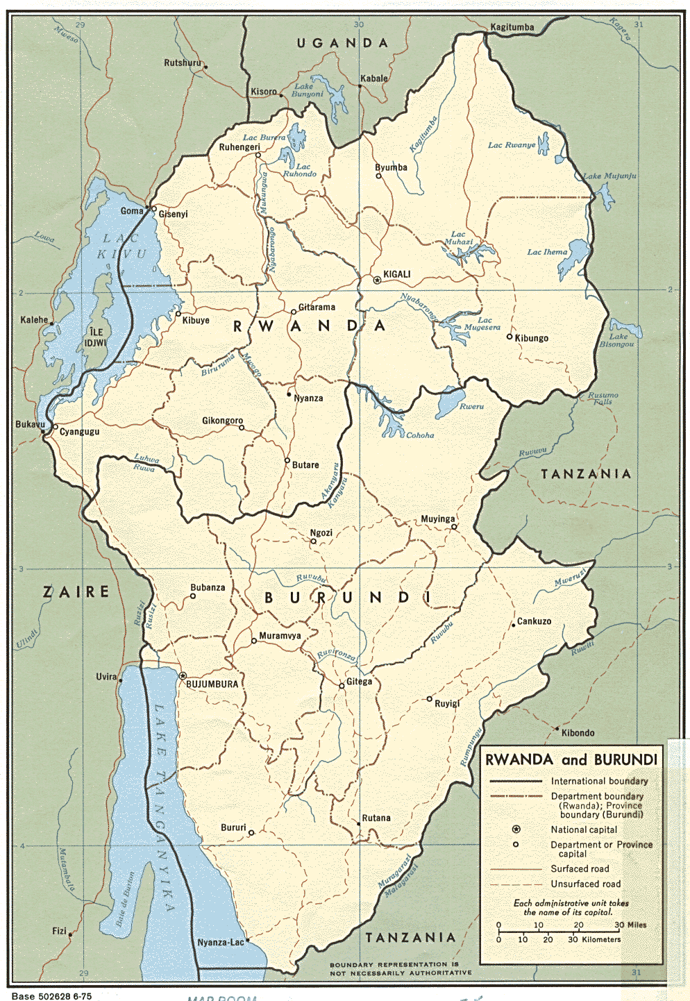 map Rwanda